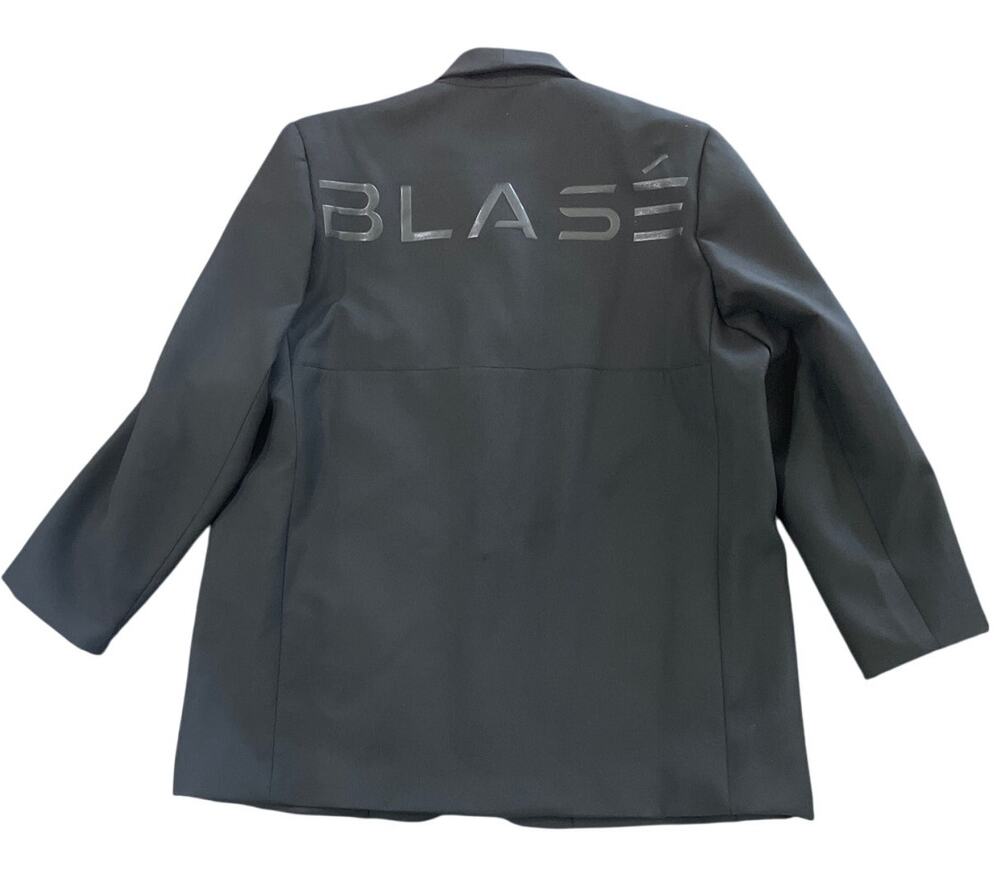 Spirit Jersey Blazer Suit Jacket "Blasé" Black Neon Lined L/XL
